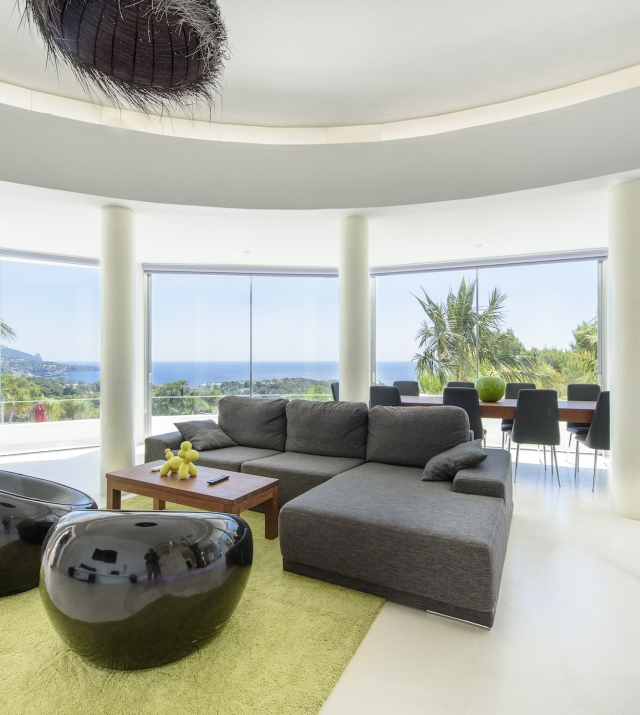 Resa Estates modern villa for sale te koop Cala Tarida Ibiza living room 3.jpg